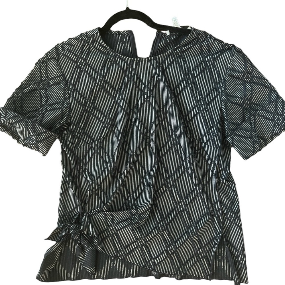 Derek Lam 10 Crosby short sleeve knit blouse size 8